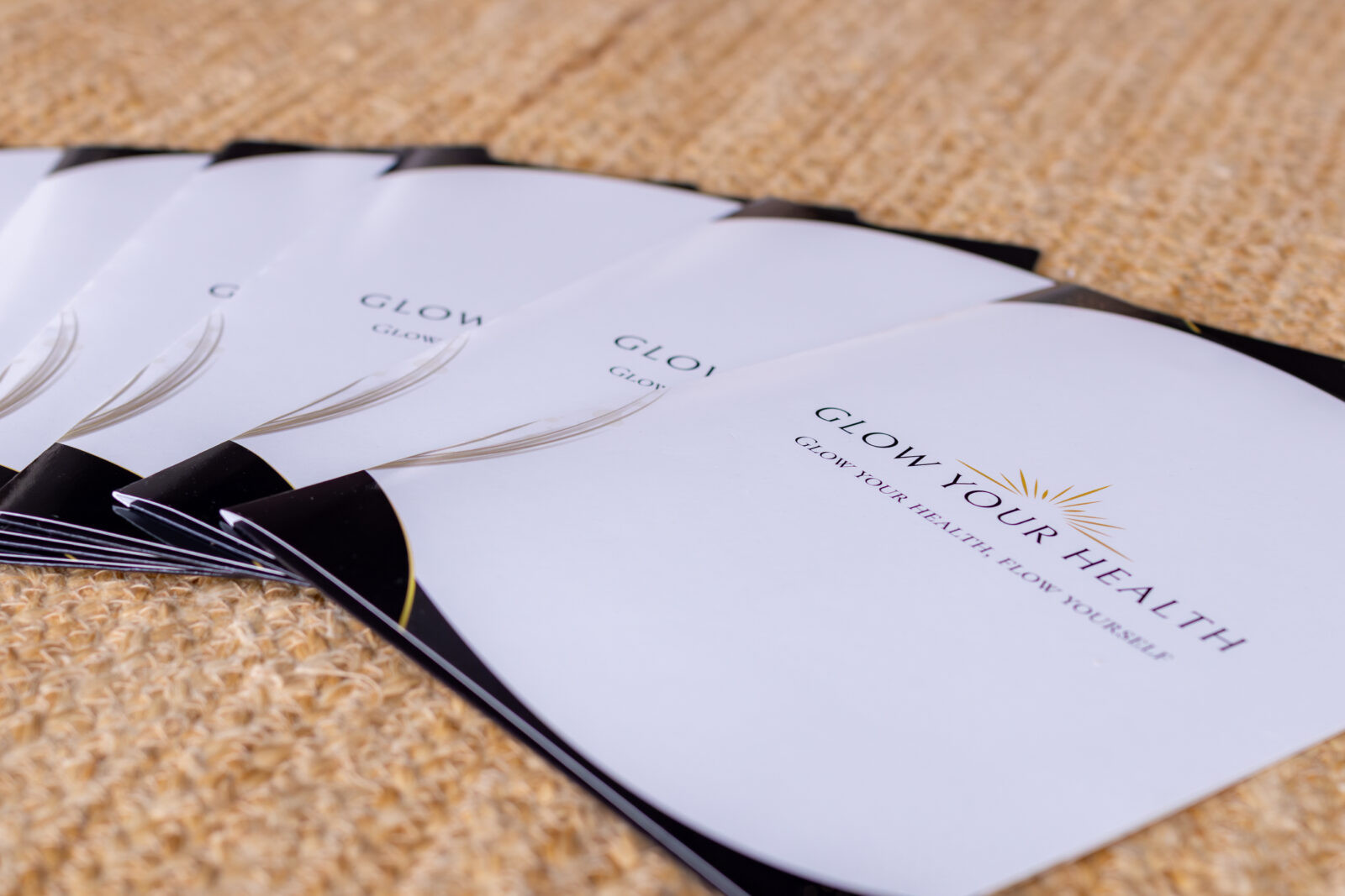 Glow Your Health drukwerk en praktijkmateriaal